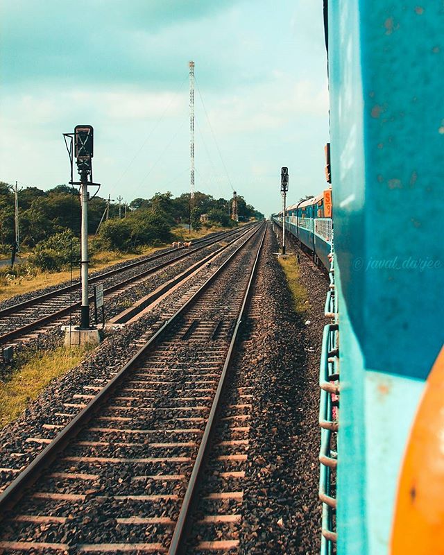 Train Railway Tracks Signal Tower Transmission Tower