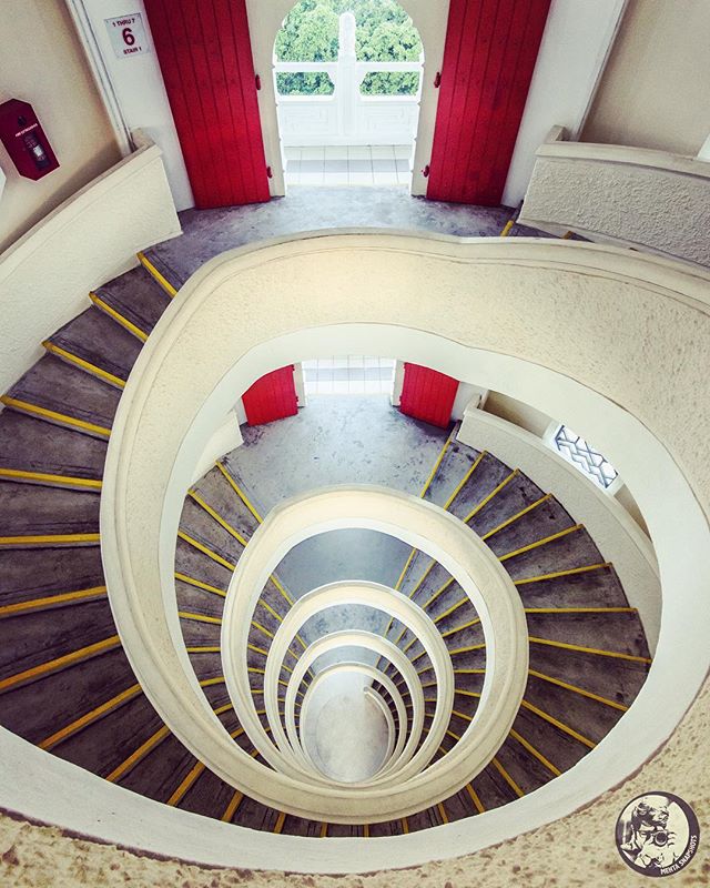 Spiral Staircase Red Doors Architectural Design