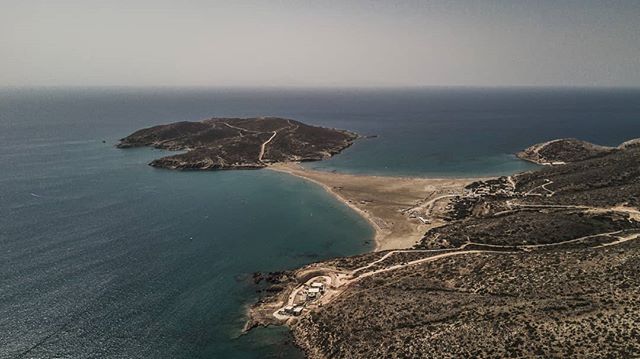 A beautiful aerial view of an island and beach, perfect for travel and tourism campaigns.