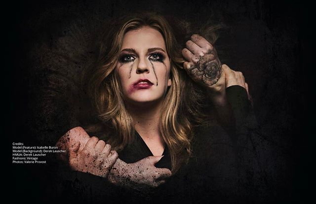 A dramatic close-up of a woman, conveying themes of strength and vulnerability, likely for editorial or social media use.
