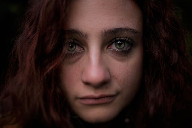 Woman Emotional Intense Close Up Sadness